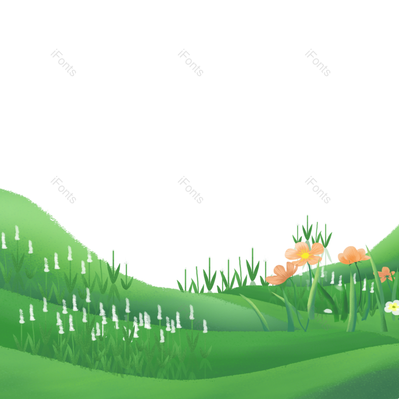 夏天图片,植物素材元素,春天PNG,草地免抠素材